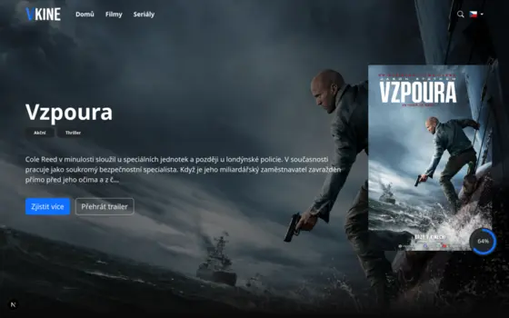 Náhled webu Vkine.cz